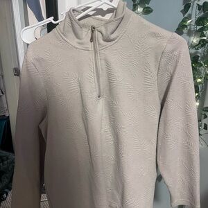 Blair Cream Textured Women's Turtleneck Sweater